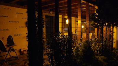 Carport bei Nacht